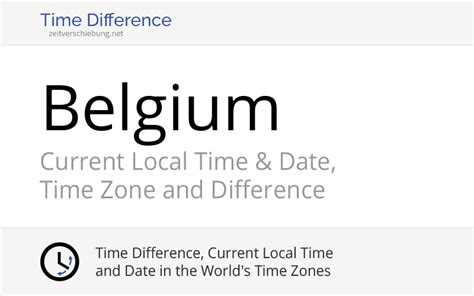 belgium time difference to chicago